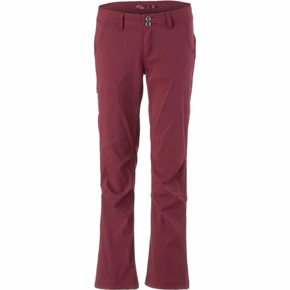 Prana Zion Halle Pant Tall Inseam, Cranberry, Size 4 Long (28 x 34) - Picture 3 of 16